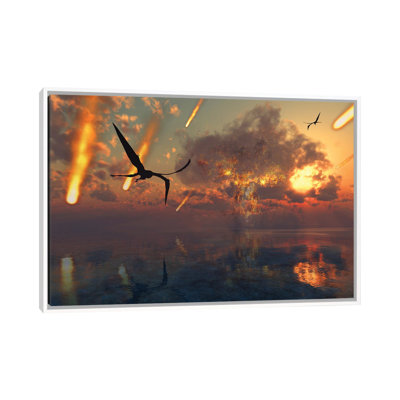 The Cretaceous Paleogene Extinction Event 1 Piece Single Picture Frame and Floater Frame Wall Art on Canvas