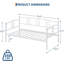 Lit de jour simple sans couchette, lit de jour simple en métal avec rangement-571496529