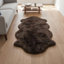 Tapis brun fait à la main Fraga-1313107861