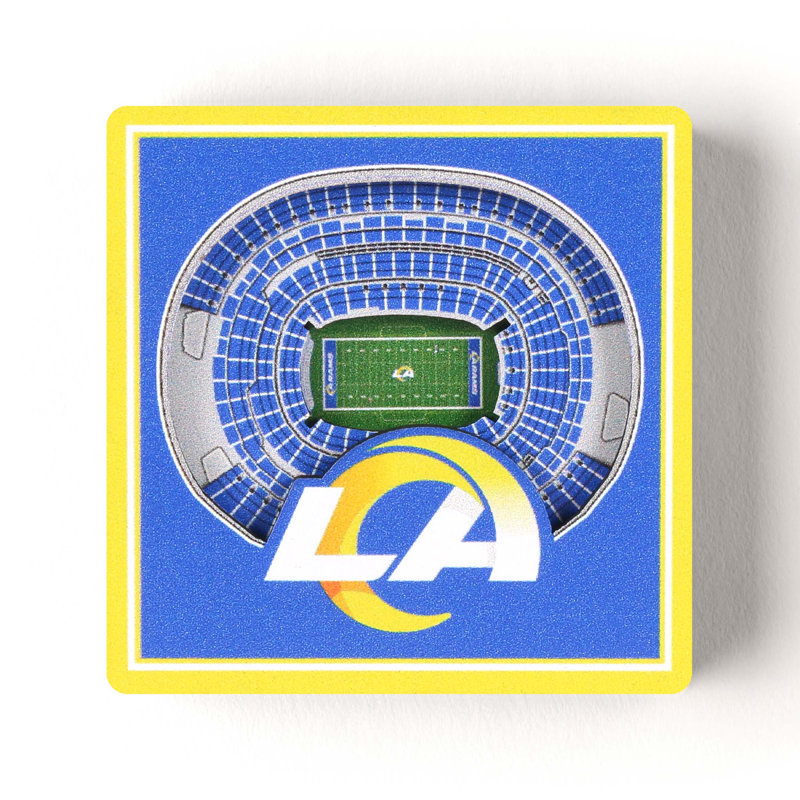 YouTheFan NFL 3D StadiumView Magnets, NFL Los Angeles Rams