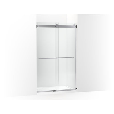 Levity Plus Less Sliding Shower Door, 77-9/16 In. H X 44-5/8 - 47-5/8 In. W, With 5/16 In.-Thick Crystal Clear Glass