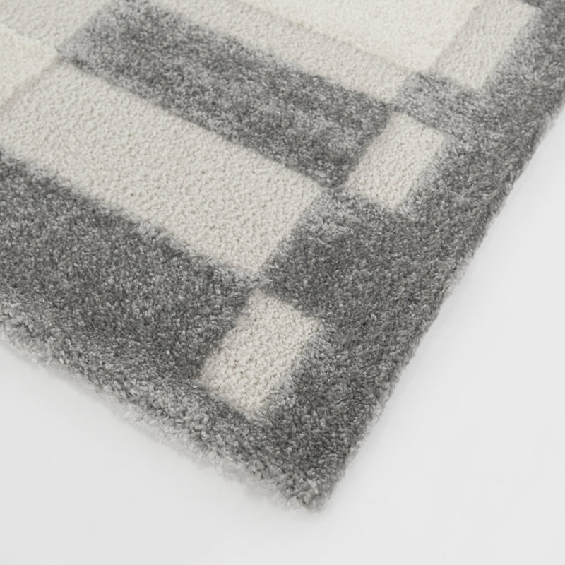 Tapis gris Bernadette, Rectangle 5 pi 3 po x 7 pi