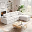 Canapé modulaire en L 110 po Chenille-1791226810