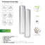 Rouleaux de sacs d'aspirateur 8 po x 20 pi Caso Design Professional, 2 rouleaux