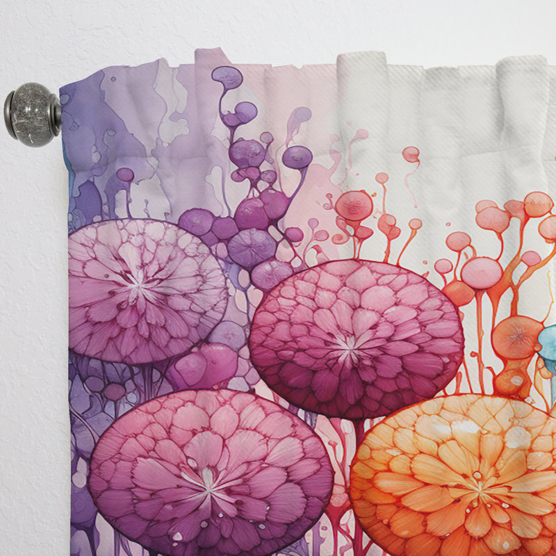 Millicent - Botanicals - Rideau abstrait obscurcissant - 1 panneau, L 52 po x L 120 po
