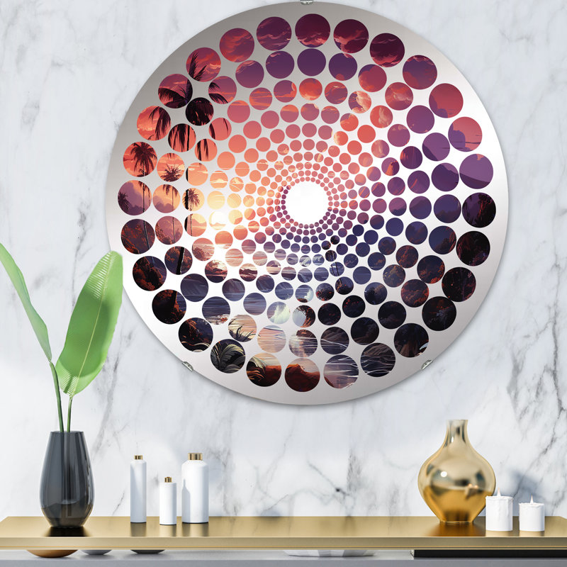 Miroir mural rond, 31,4 po x 31,4 po