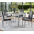 5 Piece Wooden Rectangular Renfroe with 4 Upholstered Chairs