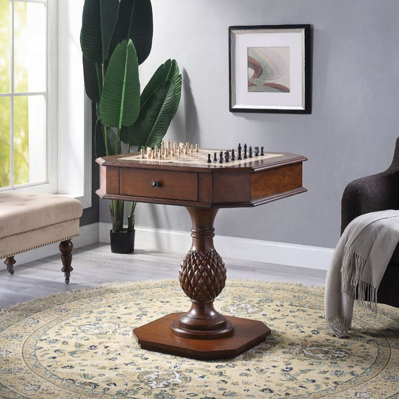 28.4" W GAME TABLE, CHERRY