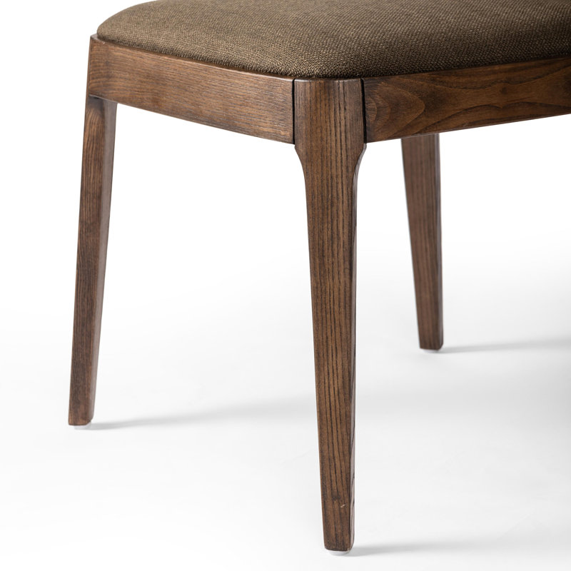 Konegan Armless Dining Chair-Gibson Wheat, Green, Medium/Dark Brown