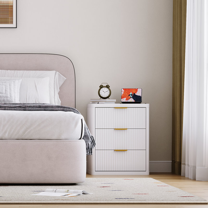 49.8 cm W Chest of 3 Drawers, White