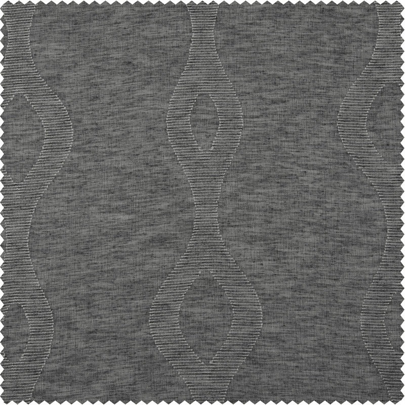 Rideaux transparents en lin Vega pour chambre à coucher, rideaux de rideau simple pour grande fenêtre, Gris, 50 po x 84 po