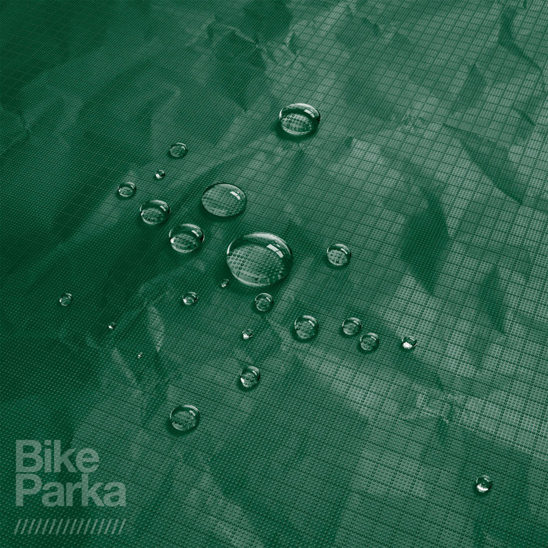 Forest Green Waterproof Polyester Bicycle Cover with Adjustable Strap