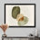 Formes abstraites dans des tons verts et bruns - art mural moderne Mid-Century pour le salon, impression sur toile moderne de style Mid-Century vert