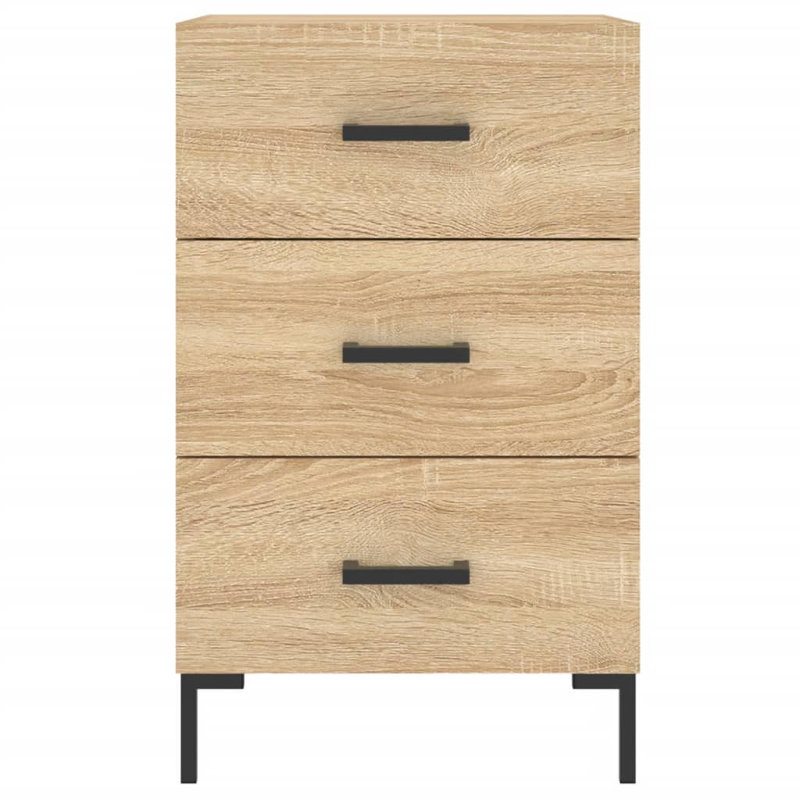 Majida 40 cm W Bedside Table, Sonoma Oak