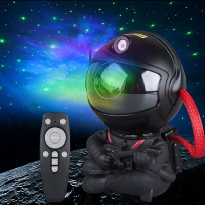 Astronaut Star Projector, Star Projector Galaxy Light for Kids，8 Modes Remote and 270° Adjustable Led Lights for Bedroom, Girls Room Decoration, Home Theater, Ceiling, Timer (White Guitar)