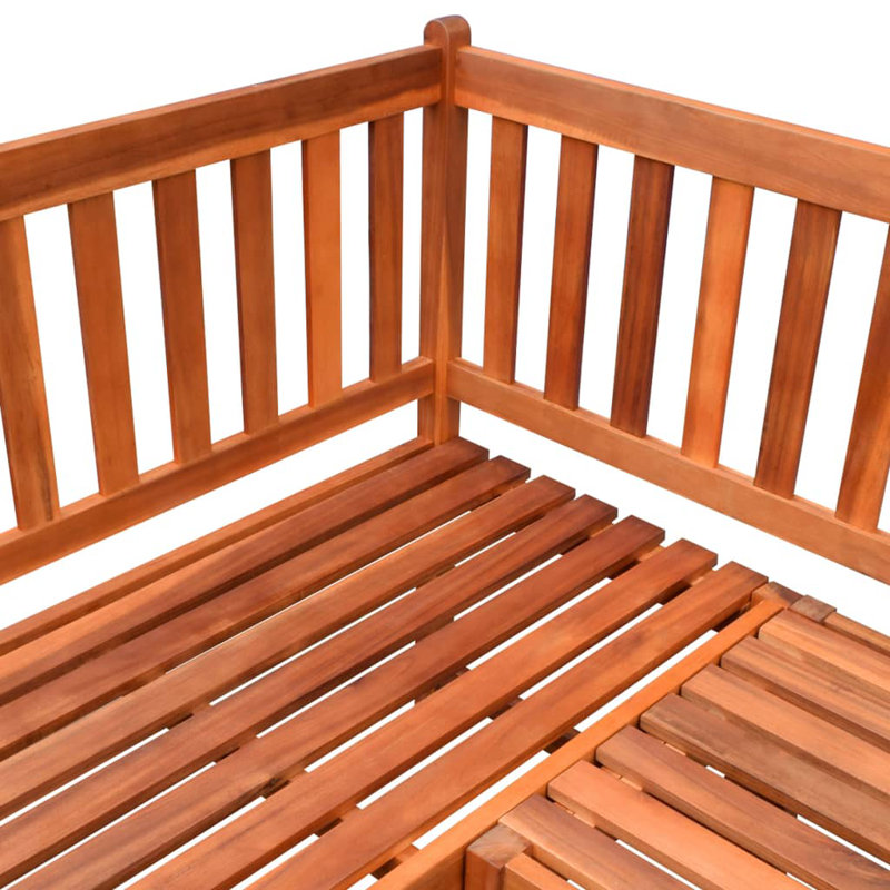 Banc de jardin en bois Breindel, Crème