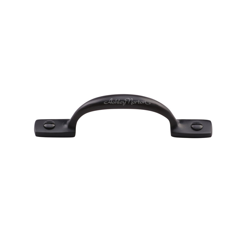 Solid Brass Dark Oil Rubbed Arch Pull with Mounting Hardware
