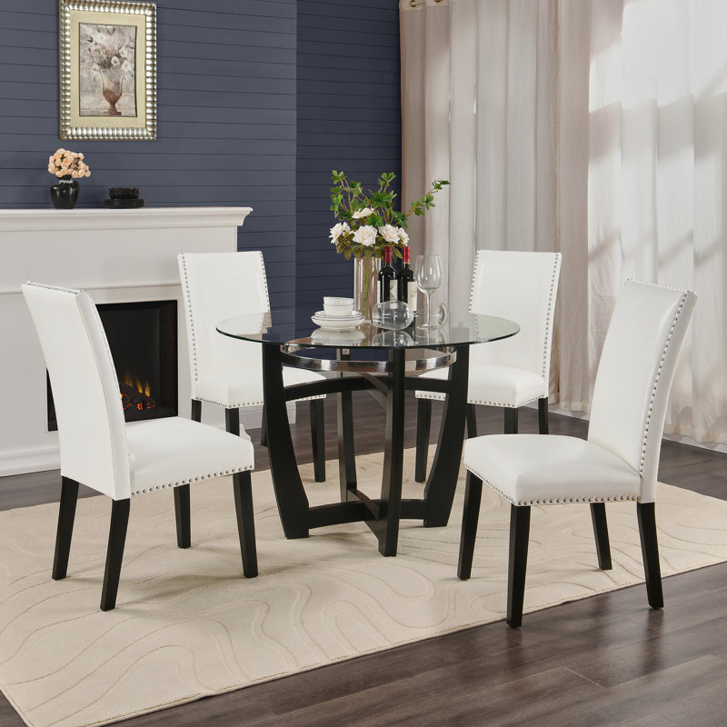 Cerritos Upholstered Dining Chair, White