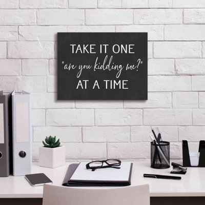 Hansina Are You Kidding Me par Lettered & Lined - impression sur toile tendue