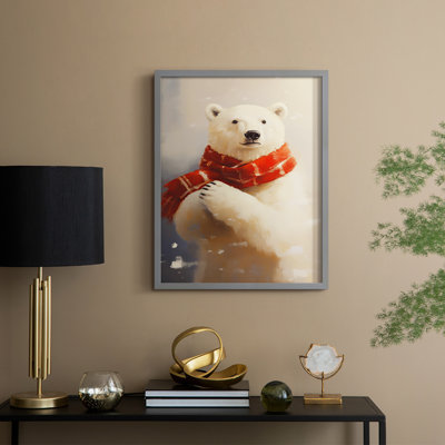 «Christmas Holiday Art», série 2-Cxxxi, reproduction d'art encadrée - bois massif