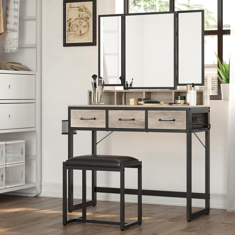Dressing Table, Greige