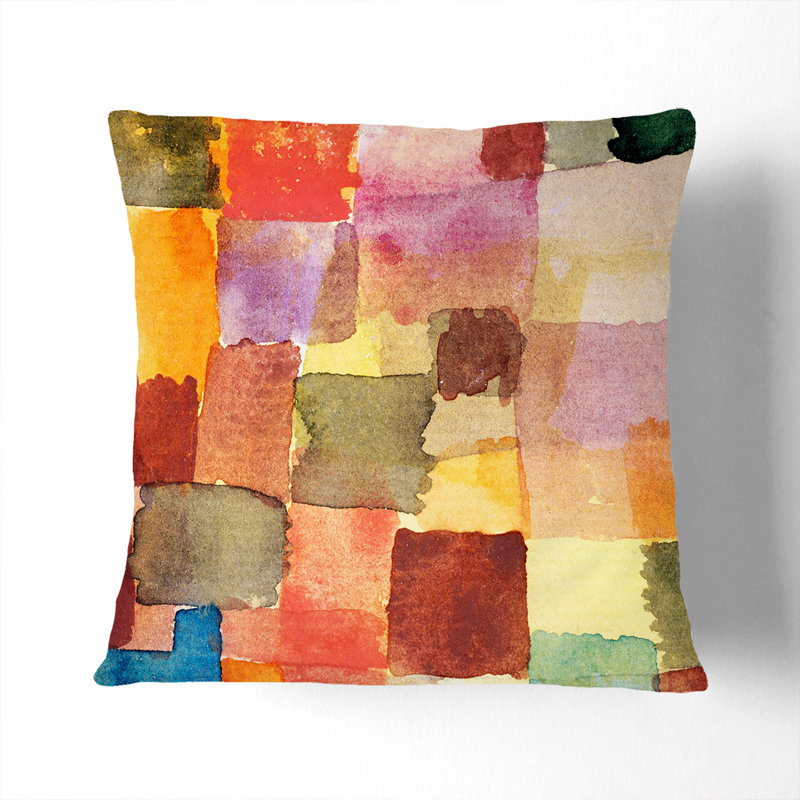 Squares Geometric Scatter Cushion, 40cm H x 40cm W x 15cm D