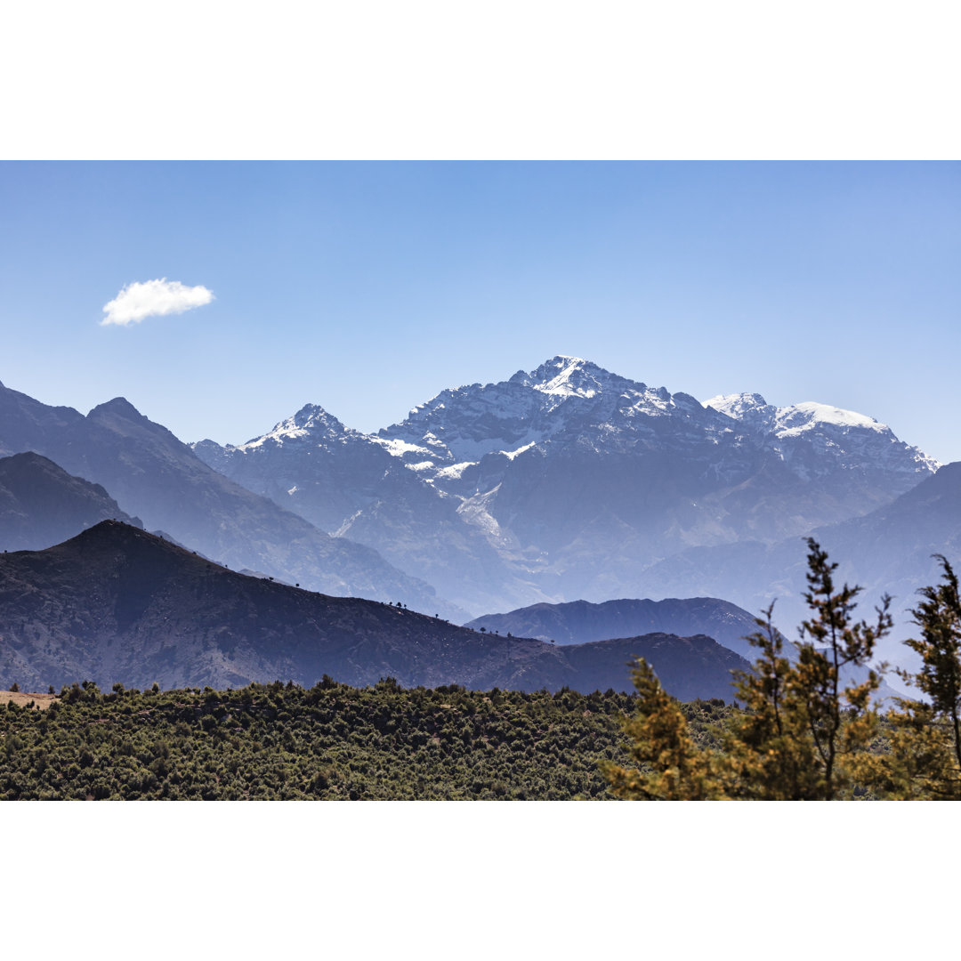 Leinwandbild Toubkal Mountain Peaks, Atlasgebirge, Marokko