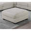 Repose-pieds contemporain en velours côtelé avec repose-pieds en bois 1pc