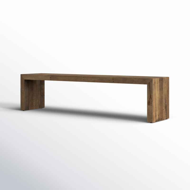 Ruskin Solid Wood Dining Bench, 18" H x 58" W x 15" D, Brown