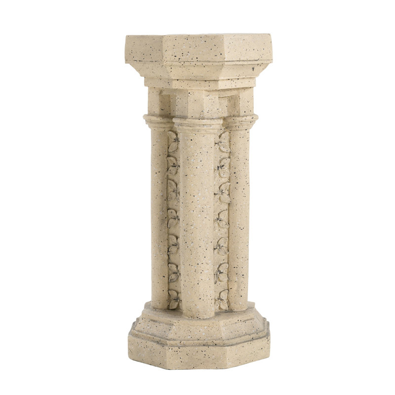 Support d'intérieur pour plante à colonne piédestal de couleur oxyde de magnésium 23,12 pouces pour plantes fougères en pot comme table d'appoint prête à l'emploi