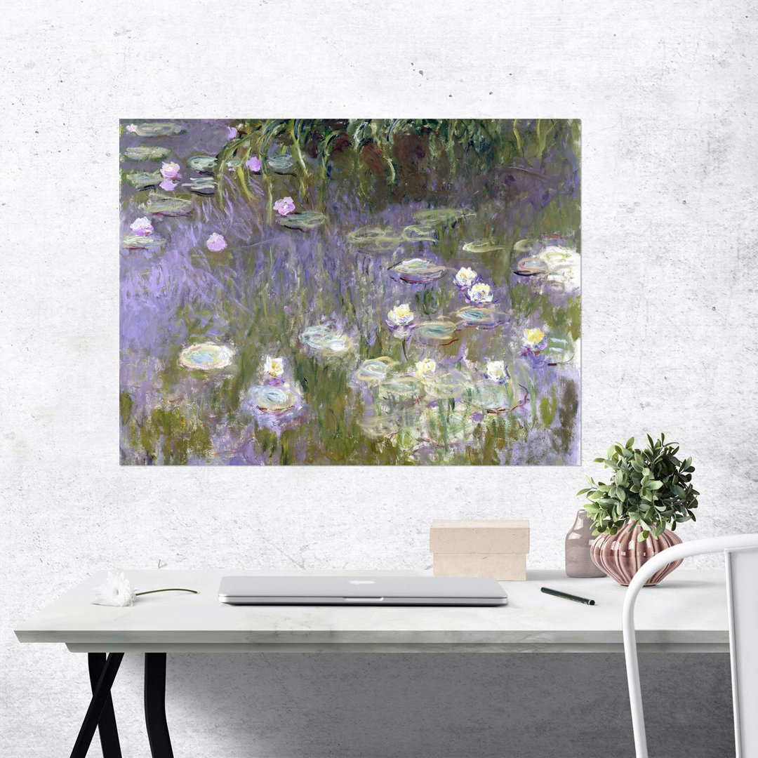 Poster Wasserlilien von Claude Monet