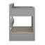 Bunk Bed Frame With Trundle And Storage Shelves, Solid Wood Floor Bunk Bed With Ladders And Guardrails-125124731-125124730