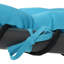 Chaise longue suspendue en acier avec support et auvent Cave Spring - ensemble de 2 - bleu sarcelle-2025344622-2025343112