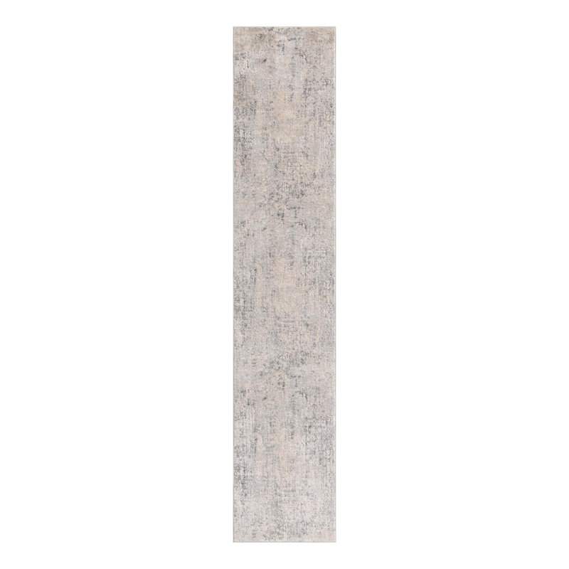 Tapis gris, Tapis de couloir 2 pi 7 po x 13 pi 1 po