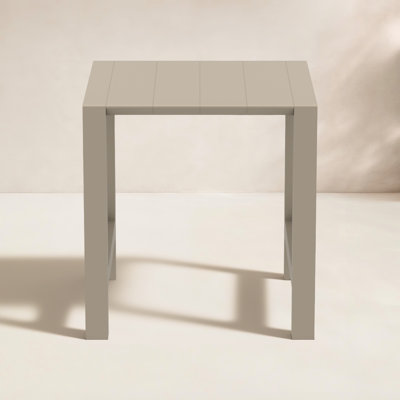 Farrah 39'' Extendable Plastic / Acrylic Outdoor Bar Table