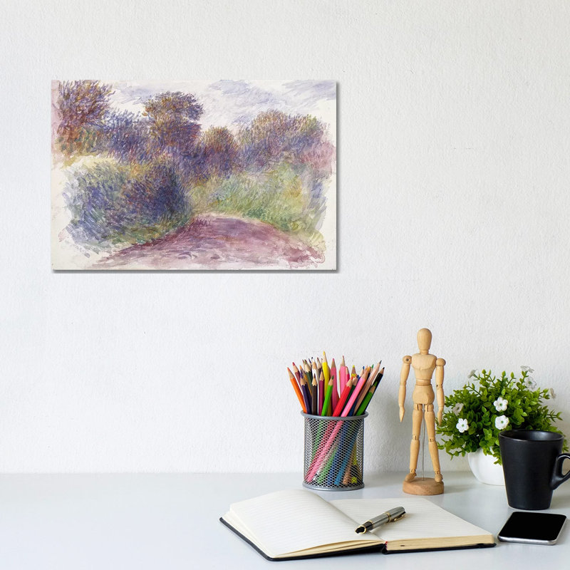 Country Lane by Pierre-Auguste Renoir - Wrapped Canvas Gallery-Wrapped Canvas Giclée, 20.32 cm H x 30.48 cm W