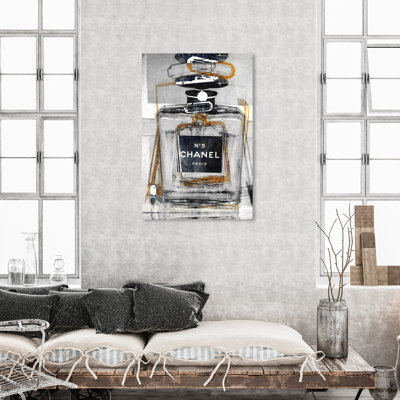 «Fashion and Glam Infinite Glam Gold», impression sur toile