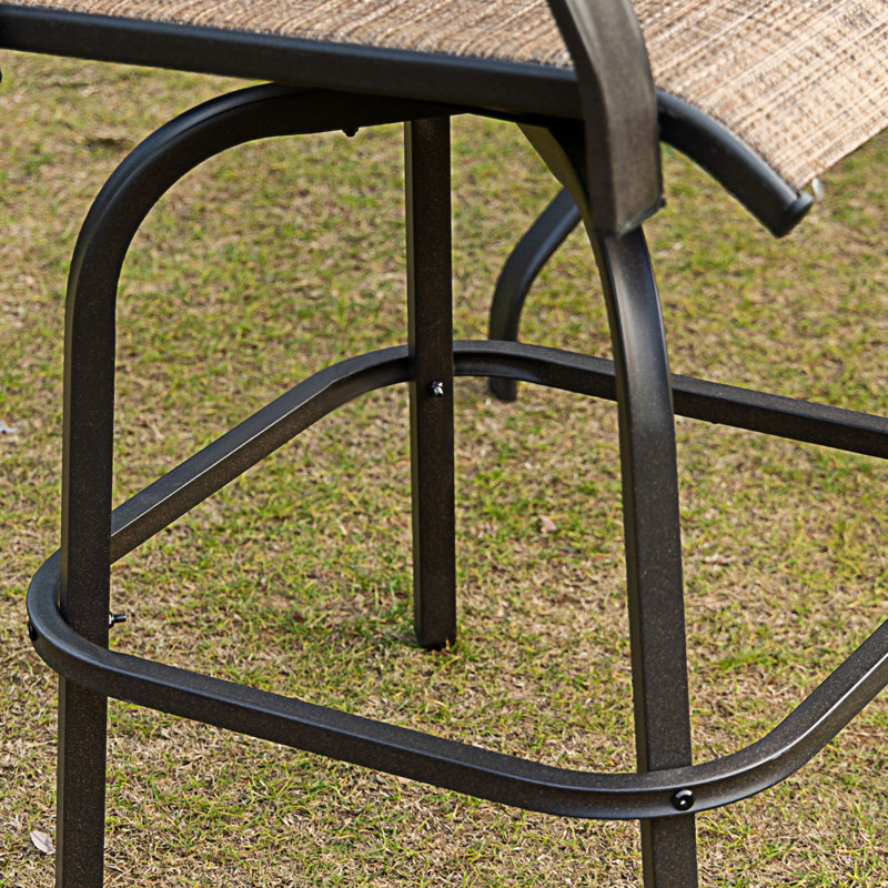 Ensemble de 2 tabourets de bar pivotants avec accoudoirs Outsunny