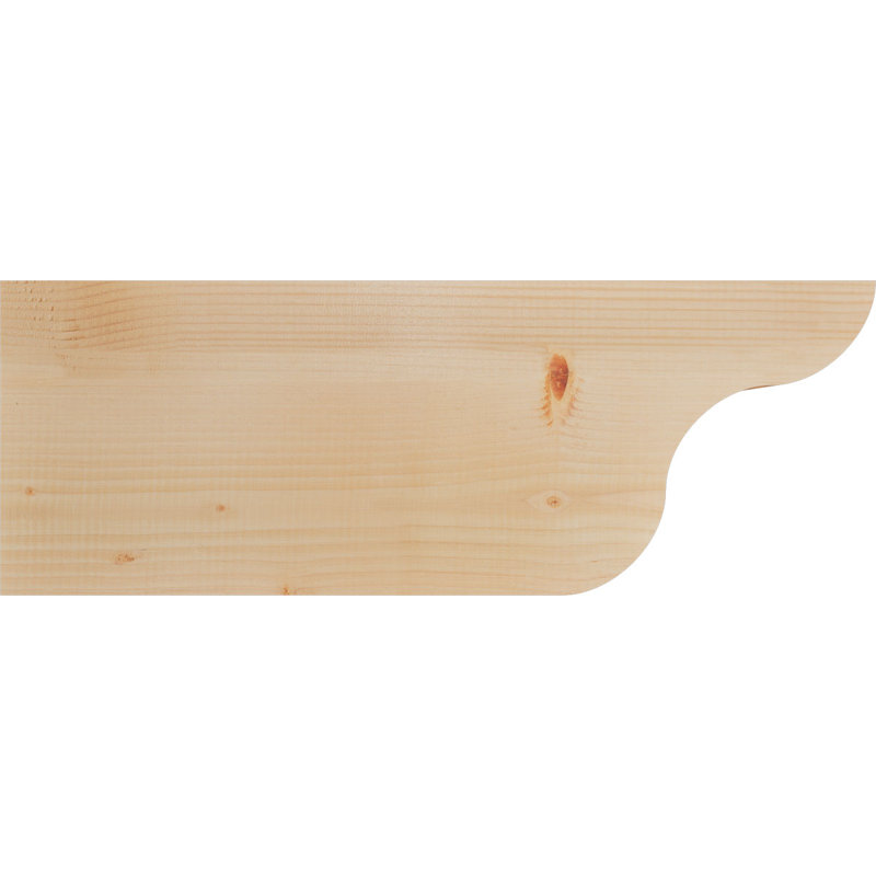 Queue de chevron lisse Carmel, Douglas, H 12 po x l 5 1/2 po x L 32 po