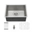 26'' L Undermount Single Bowl Stainless Steel Kitchen Sink