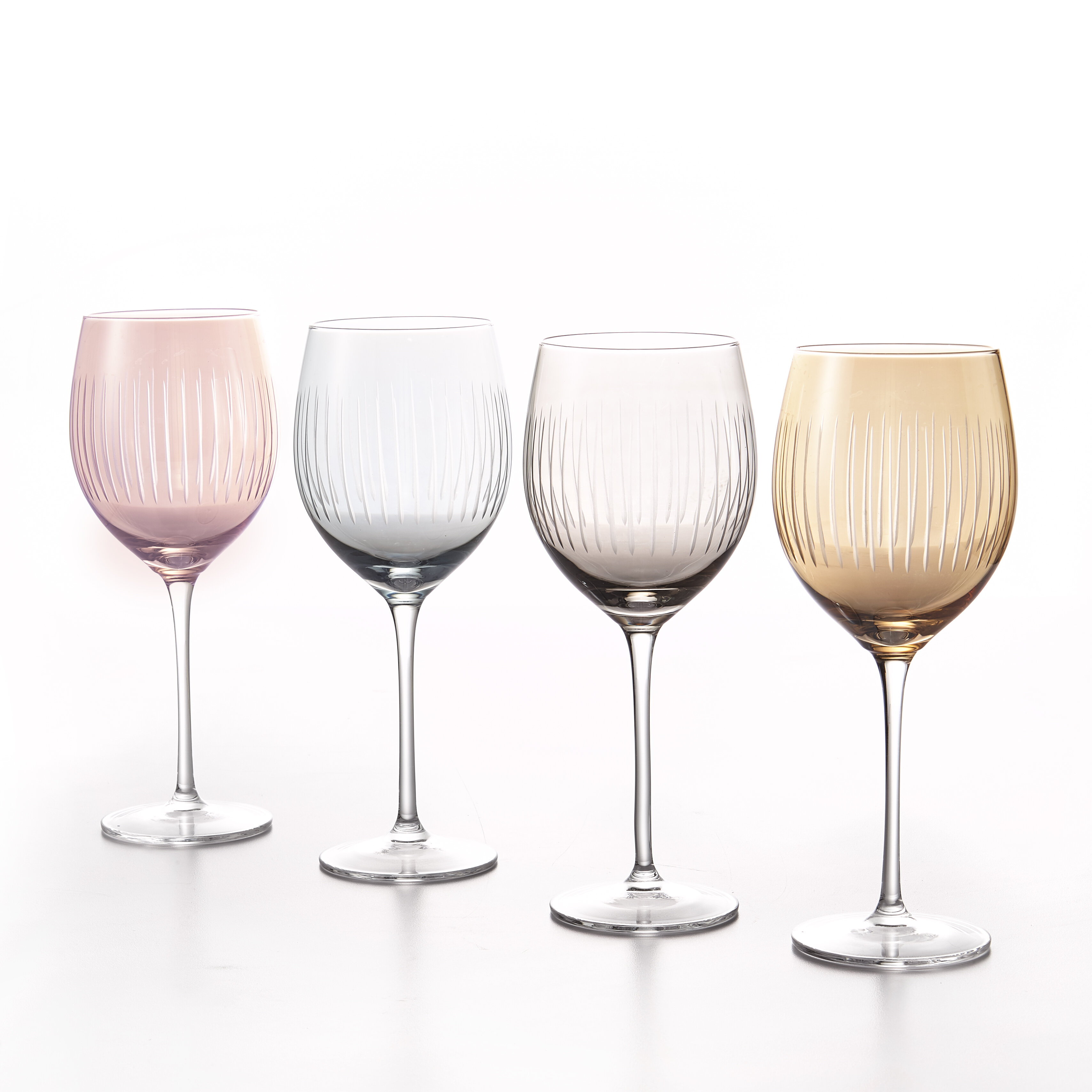 Quinn Amber White Wine Glasses  White wine glass set, White wine glasses,  Amber glassware