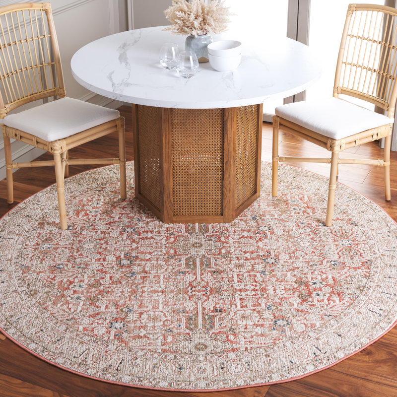 Vivaldi Performance Floral Rug, Round 6'7"