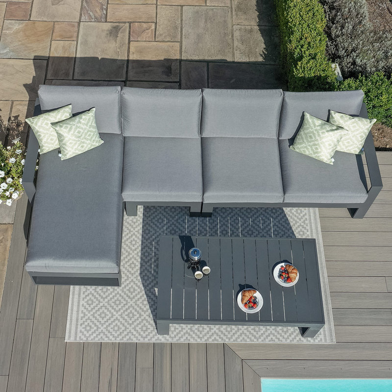 Dawana with Cushions, Dark Grey, Grey