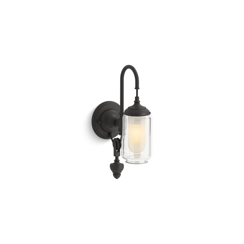 Artifacts Adjustable One-Light Sconce, Matte Black