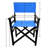 2Pcs Folding Wooden Chair With Blue Canvas - And Long-Lasting. Strong Bearing, Easy To Clean & Breathable. Foldable For Effortless Transport Storage. Suits Adults. 23 In Depth, 20 Width, 36 Height,
