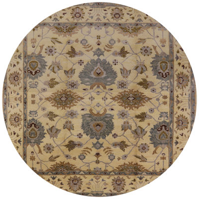 Tapis oriental jaune / bleu Manni