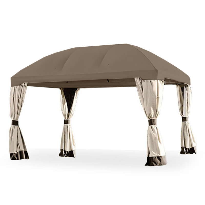 Auvent de remplacement pour abri de jardin Pomeroy, Brun, Tissu Riplock 350