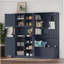 Armoire de vestibule multifonctionnelle de style divisé avec rangement et crochets, idéale pour diverses pièces et solutions peu encombrantes-1540769829