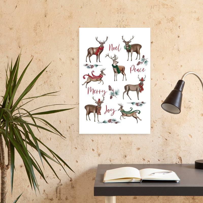 Merry Reindeers, H 24 po x l 16 po