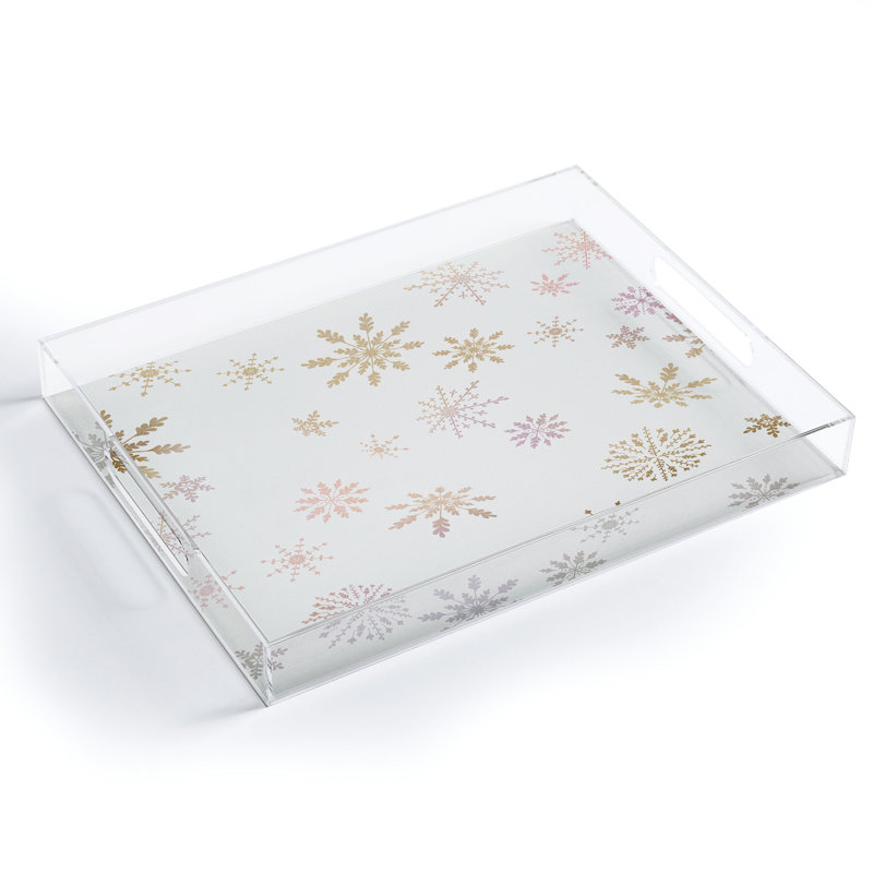 Plateau en acrylique Iveta Abolina, H 1,75 po x l 15,5 po x L 12 po